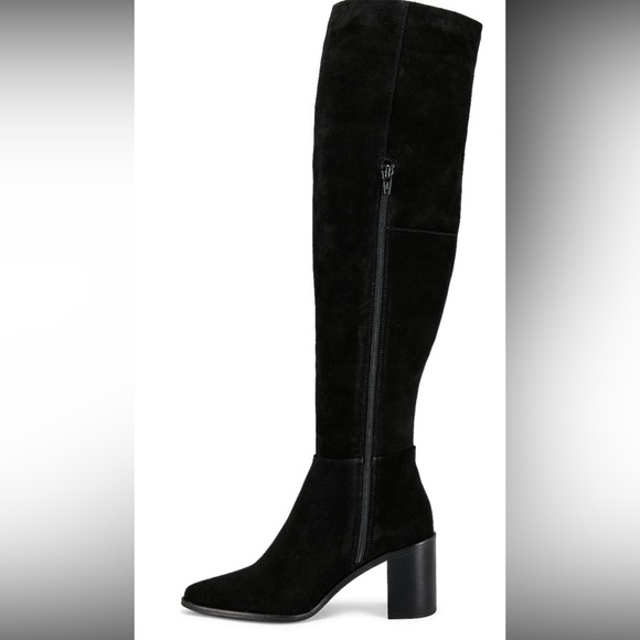 Seychelles Gifted Black Suede Over-the-Knee Boots (Size 7.5, NWT) - Picture 3 of 8